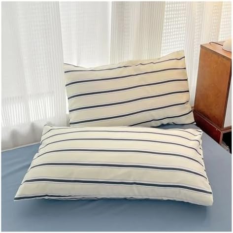 Soft Pure Cotton 4-Piece Bedding Set - Duvet Cover, Bed Sheet & Pillow Cases - Breathable, Comfortable, Hypoallergenic Bed Linen for Cozy Sleep