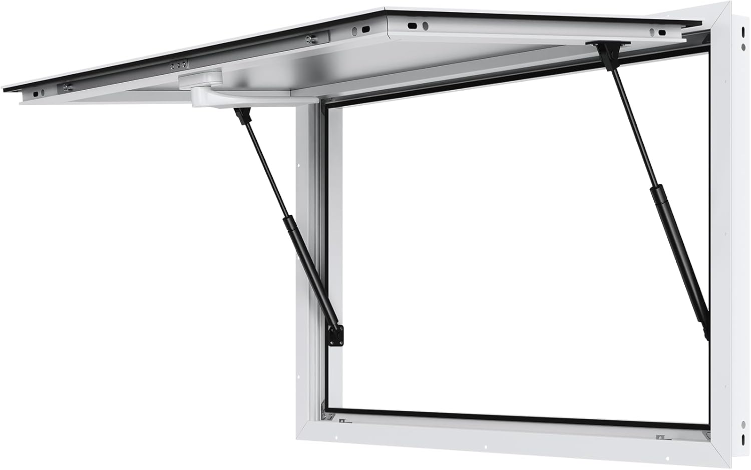 VEVOR Concession Window for Food Truck, 36"x24" Aluminum Alloy Food Truck Service Windows, Up to 85 Degrees Stand Serving Window with Awning Door & Drag Hook, for Food Trucks Concession Trailers