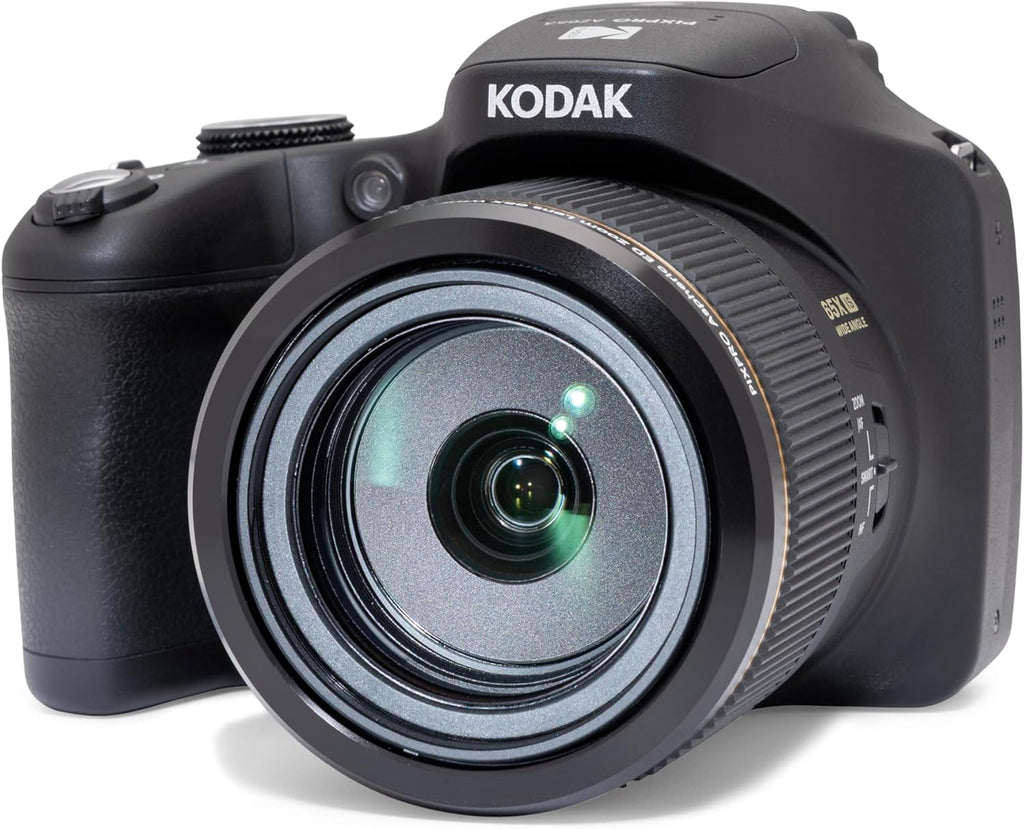 Kodak PIXPRO AZ653 Astro Zoom Digital Camera, 65x Optical with 20MP Sensor, 24mm Wide Angle, 1080p HD Video, OIS, WiFi, Black