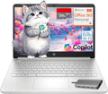 HP Essential Laptop Computer for Home & Student with Office 365, 2026 Edition, 8GB RAM, 128GB Storage- Intel Processor - LED Display, 128GB Docking Station, Portable Design, Copilot AI, Windows 11 S