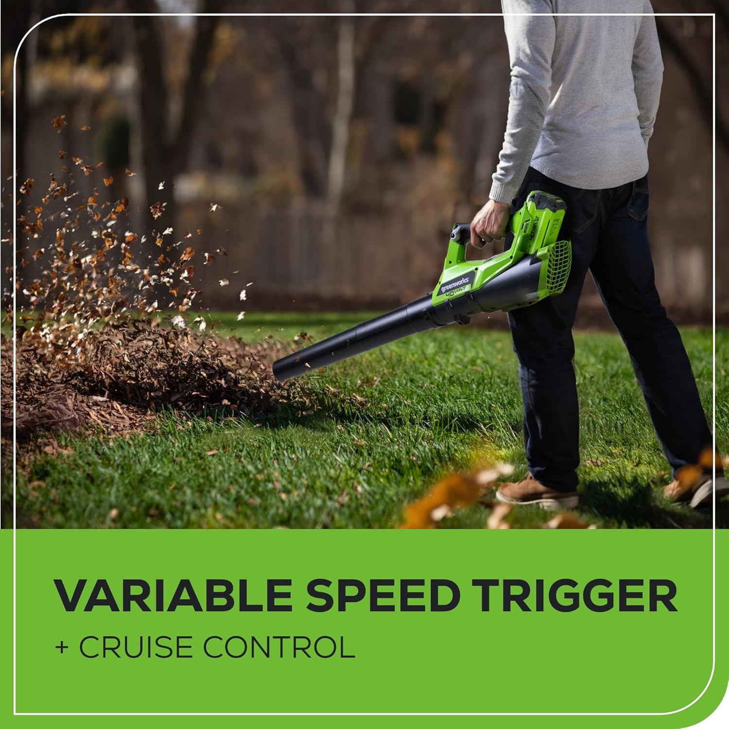 Greenworks 40V Cordless Yard Tool Combo Kit with 2.0Ah Battery & Charger – 12" Auto Feed String Trimmer and 390 CFM Leaf Blower, Lightweight Design