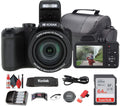 Kodak Pixpro AZ405 Digital Camera (AZ405BK) Bundle Including: 64 GB Memory Card, Rechargeable Batteries, Case, Neck Strap, Lens Caps, Full Cleaning Kit, Card Reader, Card Wallet, USB Cable, Cap Keeper
