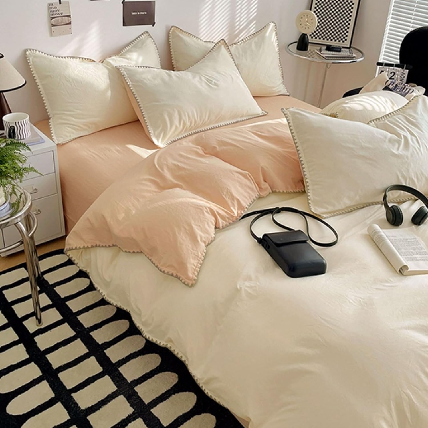 Skin-Friendly Cotton Bedding Sets Washable Bedding Sets Dormitory Home Bedding Sets Multi-Purpose Bedding Sets Reusable Bedding Sets Breathable