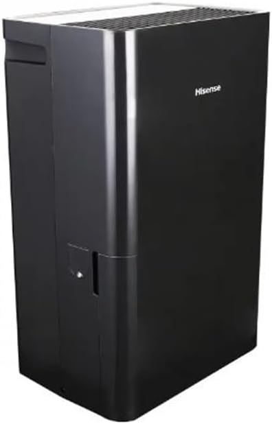Hisense 50-Pint 3-Speed Built-in Pump Dehumidifier, 3 Modes (Auto, Continuous, Manual), LED display, Noise level 48 dB, up to 4500 sq ft, 115v – DH7021KP1G (Renewed)