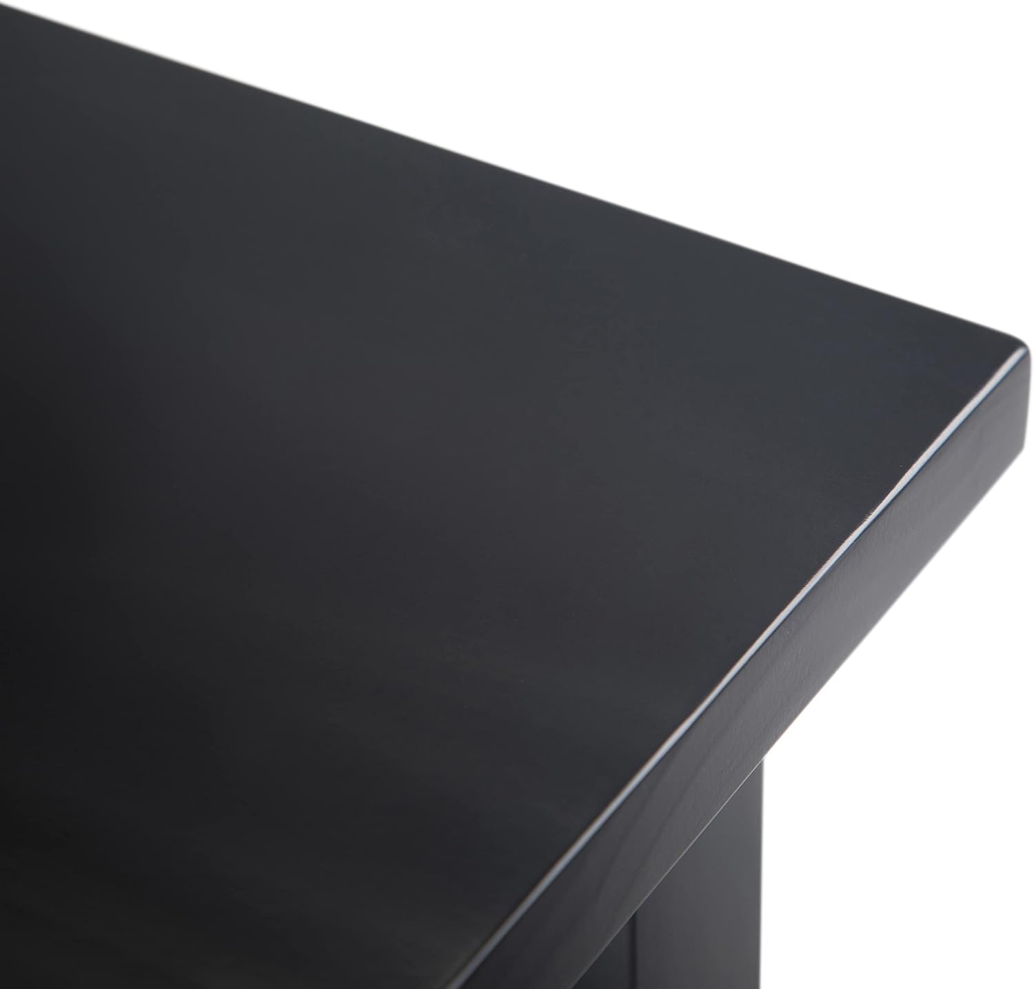 SIMPLIHOME Warm Shaker Solid Wood 14 inch Wide Transitional-Style Narrow Side Tables in Black for the Living Room and Bedroom (Set of 2)