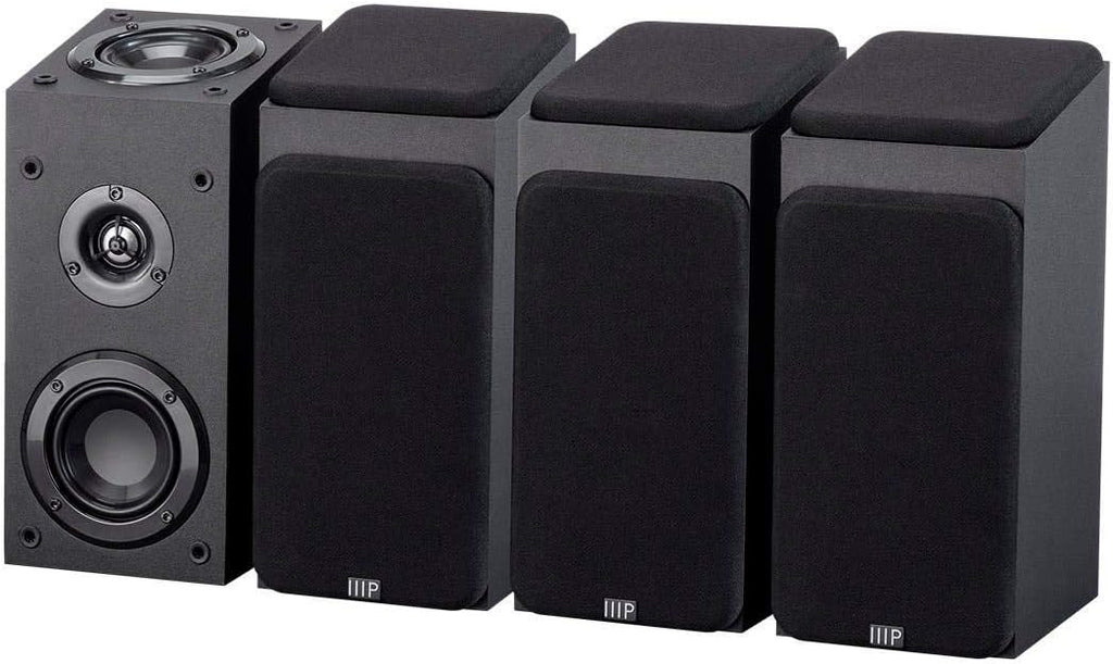 Monoprice Premium 5.1.4-Ch. Immersive Home Theater System - with 8 Inch 200 Watt Subwoofer, Dolby Atmos Compatible, Black
