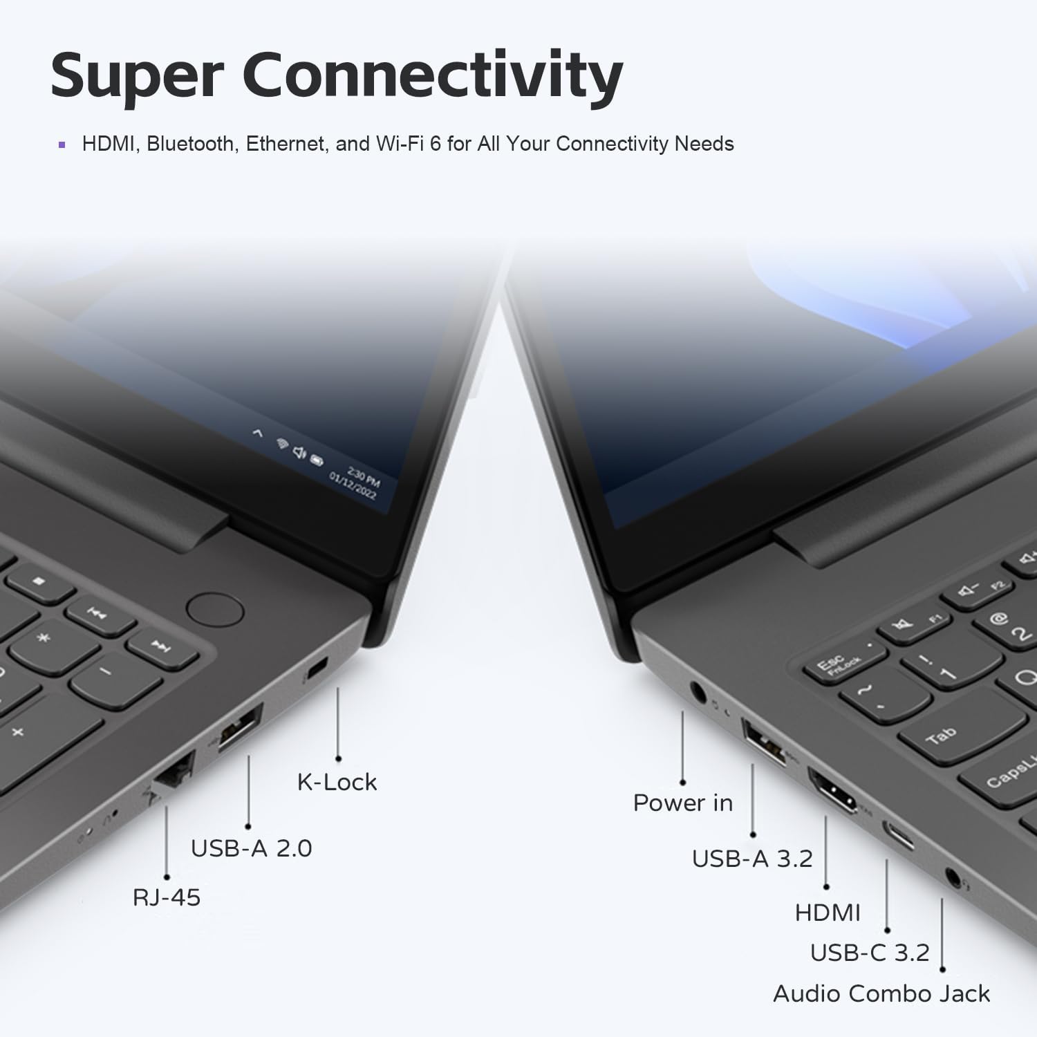 Lenovo Laptop V15 for Business (15.6" FHD Anti-Glare, Intel i7-1255U, 16GB RAM, 512GB PCIe SSD), Numeric Keypad, Type-C, Ethernet, Wi-Fi, Webcam, Military Grade, Win 11 Pro (Renewed)