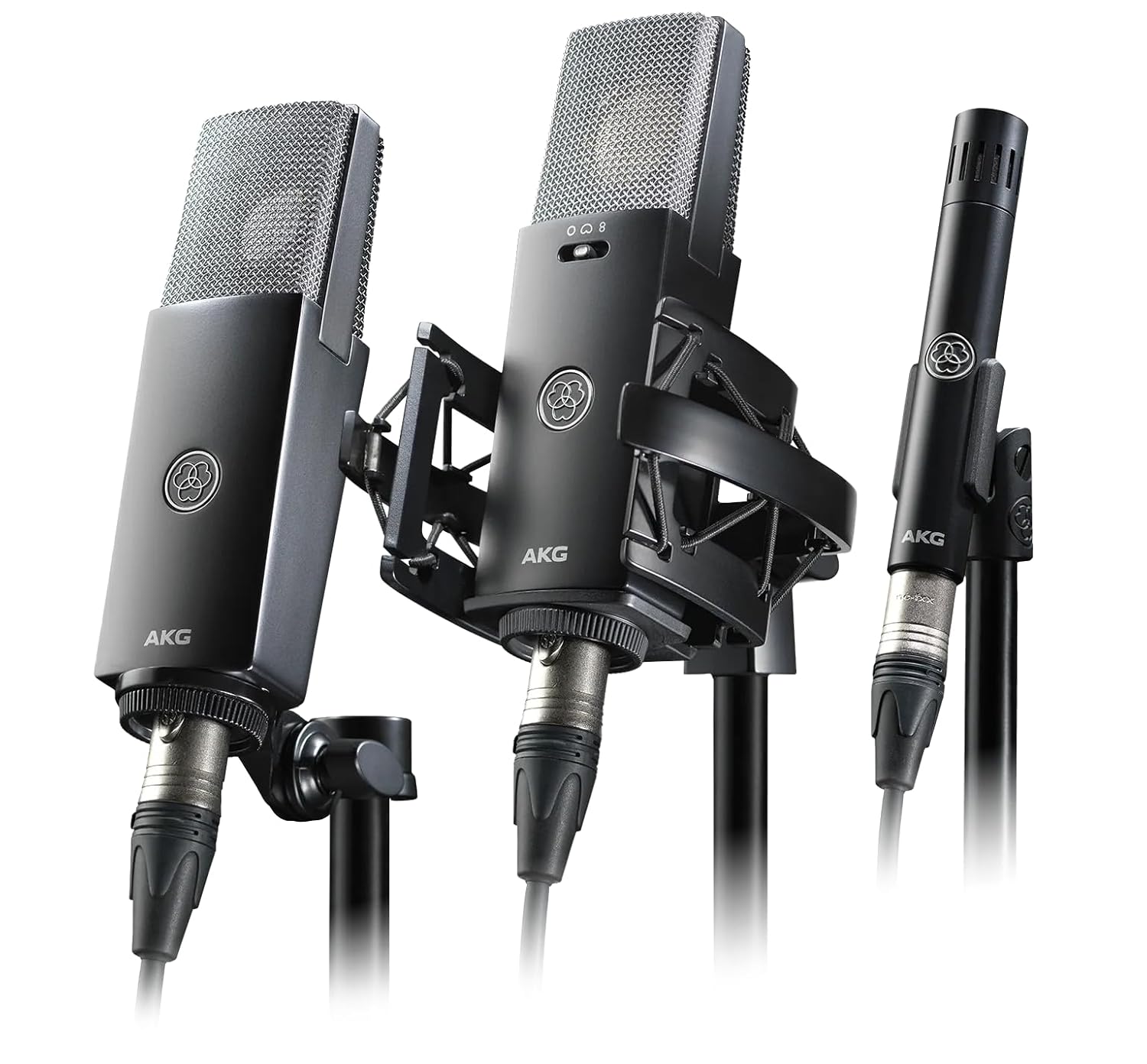 AKG C104 Professional Large Diaphragm Cardioid Condenser Microphone – XLR Studio Mic for Podcasting, Streaming, Broadcasting & Music Recording, Low Noise, High SPL, Sustainable Design