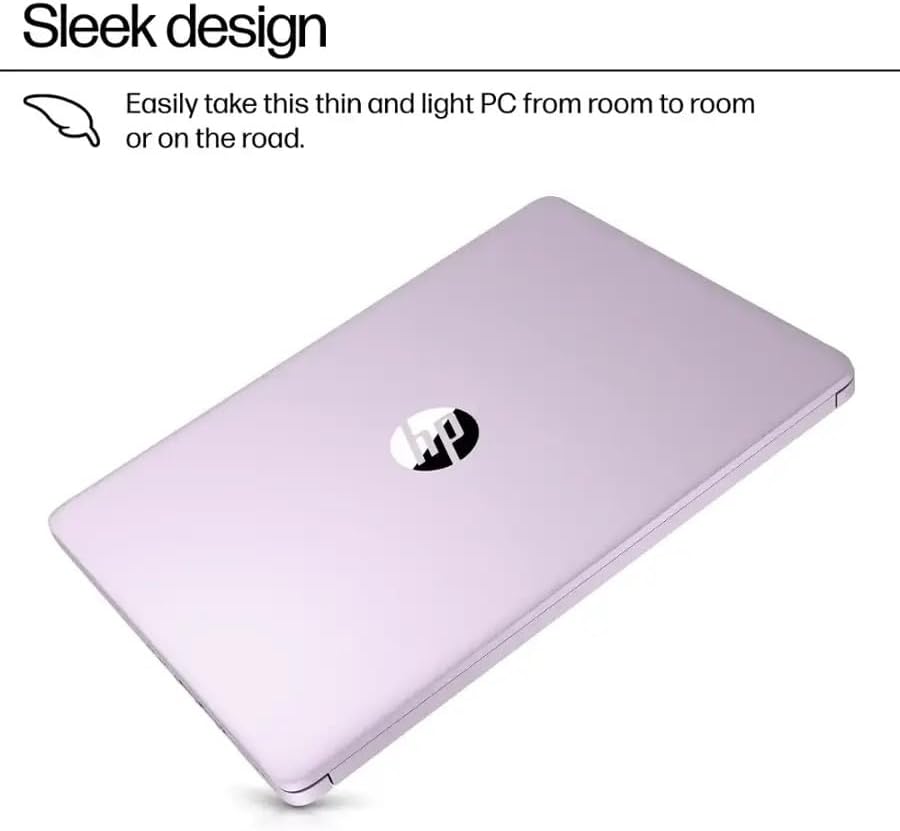 HP Stream 14 Student Business Laptop, Microsoft Office 365, Copilot AI, Intel N150 Processor(Quad-core), 32GB RAM, 128GB UFS, Honey Lavender, Windows 11 Home, with 5ave Kit