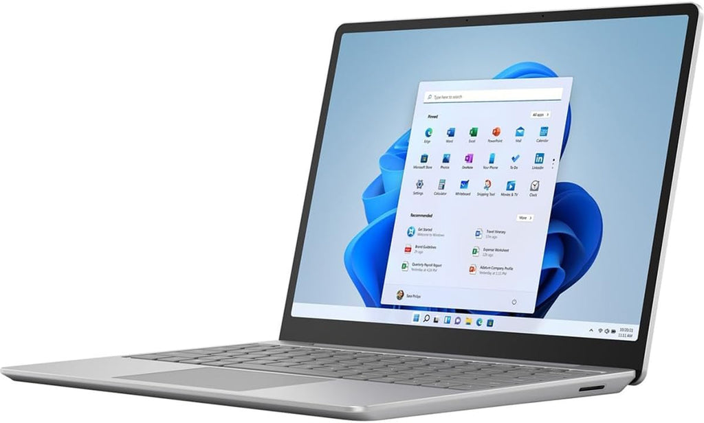 Microsoft Surface Laptop Go 2 12.4" Touchscreen, Intel Core i5-1135G7 2.4GHz, 16GB RAM, 256GB SSD, Windows 11 Home, Platinum (Renewed)