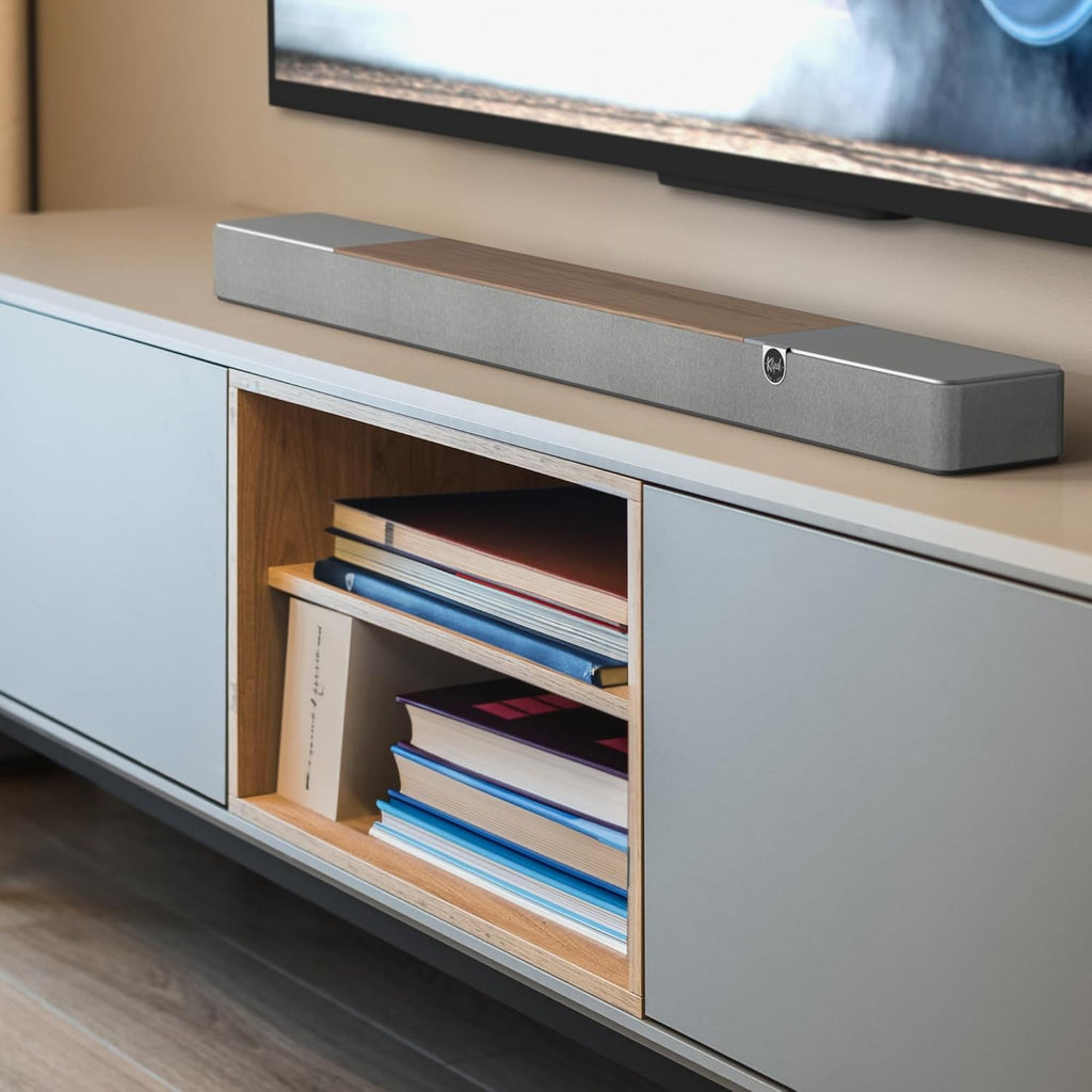 Klipsch Flexus CORE 200 3.1.2 Channel Powered by Onkyo Bluetooth Sound Bar with Dolby Atmos and Custom Tuned Bass - Walnut, 44" W