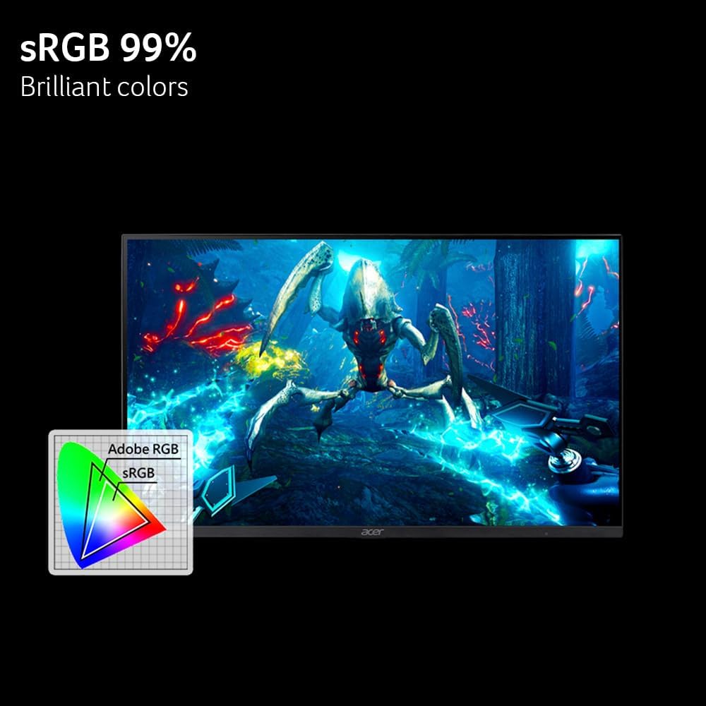 acer Nitro 31.5” Gaming Monitor | Full HD 1920 x 1080 | 1500R 16:9 Curved | AMD FreeSync Premium | 240Hz Refresh Rate | 1ms (VRB) | 1 x Display Port 1.4 & 2 x HDMI 2.1 Ports | ED320Q W0biip