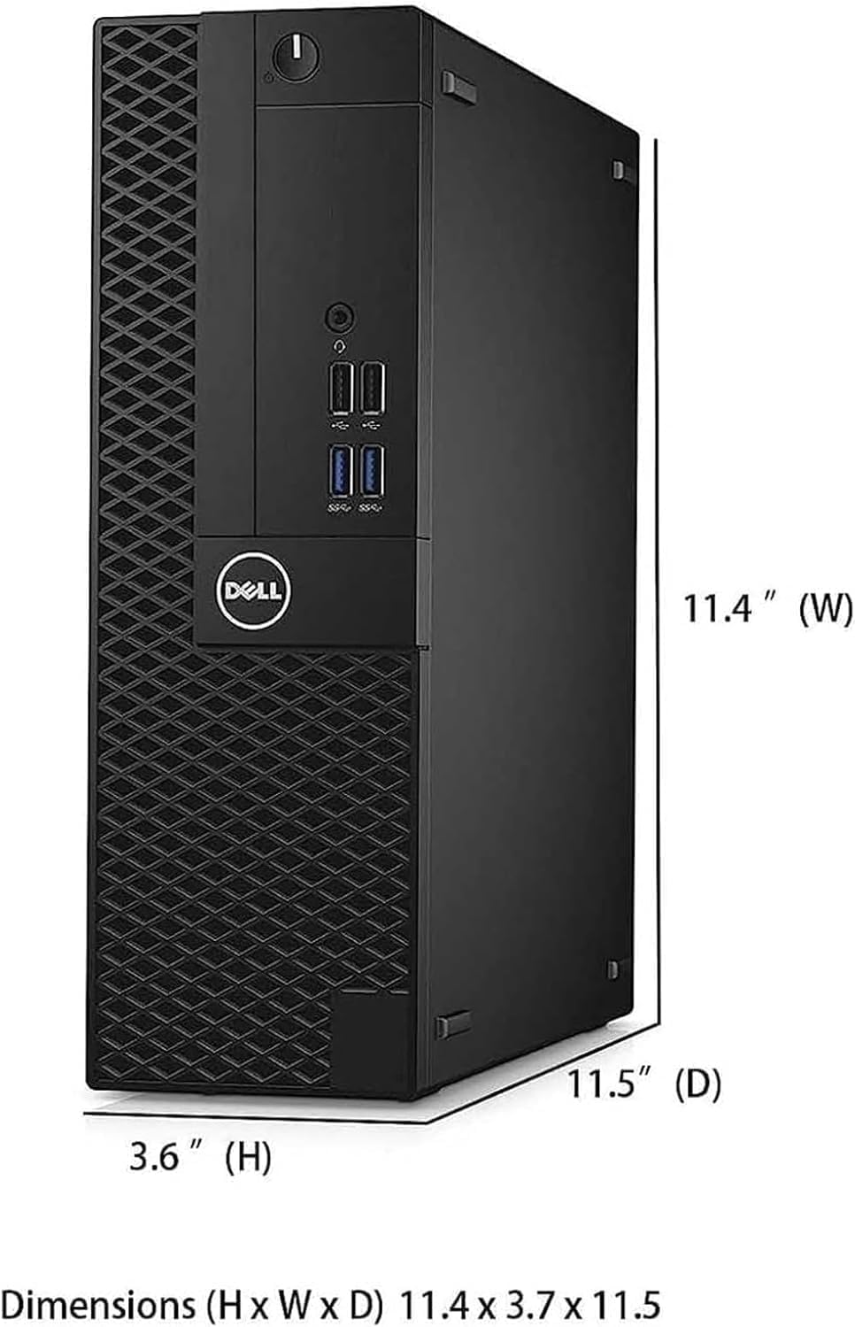 Dell Optiplex 3050 SFF Desktop Computer | Core i5-7500| 8GB DDR4 RAM | 256GB SSD | USB WiFi + USB Bluetooth | Windows 11 Pro | Keyboard & Mouse(Renewed)