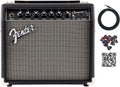 Fender Champion II 25-Watt Guitar Combo Amplifier Bundle with Instrument Cable, Picks, and Austin Bazaar Instructional Video