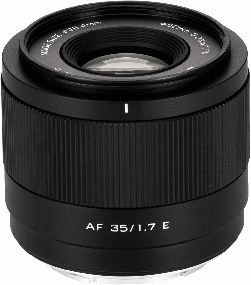 Viltrox 35mm F1.7 E, 35mm f/1.7 Lens for Sony E Mount Auto Focus Prime Lens Compatible with E-Mount Mirrorless Camera ZV-E10 II EV10 a6700 a6600 a6400 a7c ii a7rv a7iii