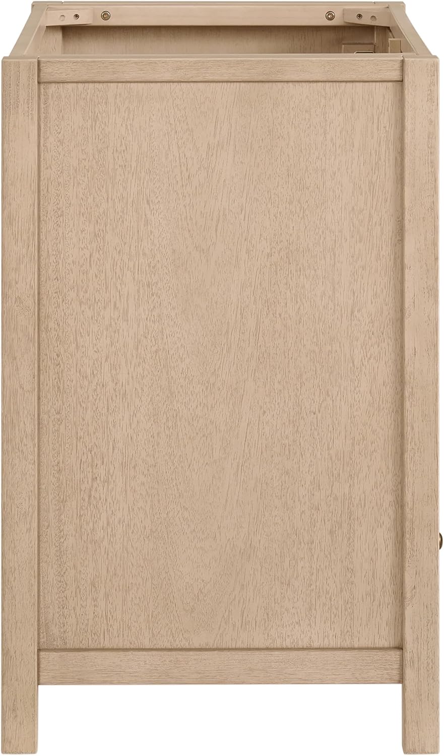 Alaterre Furniture Lucca Bathroom Vanity - Freestanding Cabinet Without Sink - 36 Inch Wood Bathroom Vanity with Large Drawer and Soft-Close Doors - Under Sink Cabinet Only (Natural)