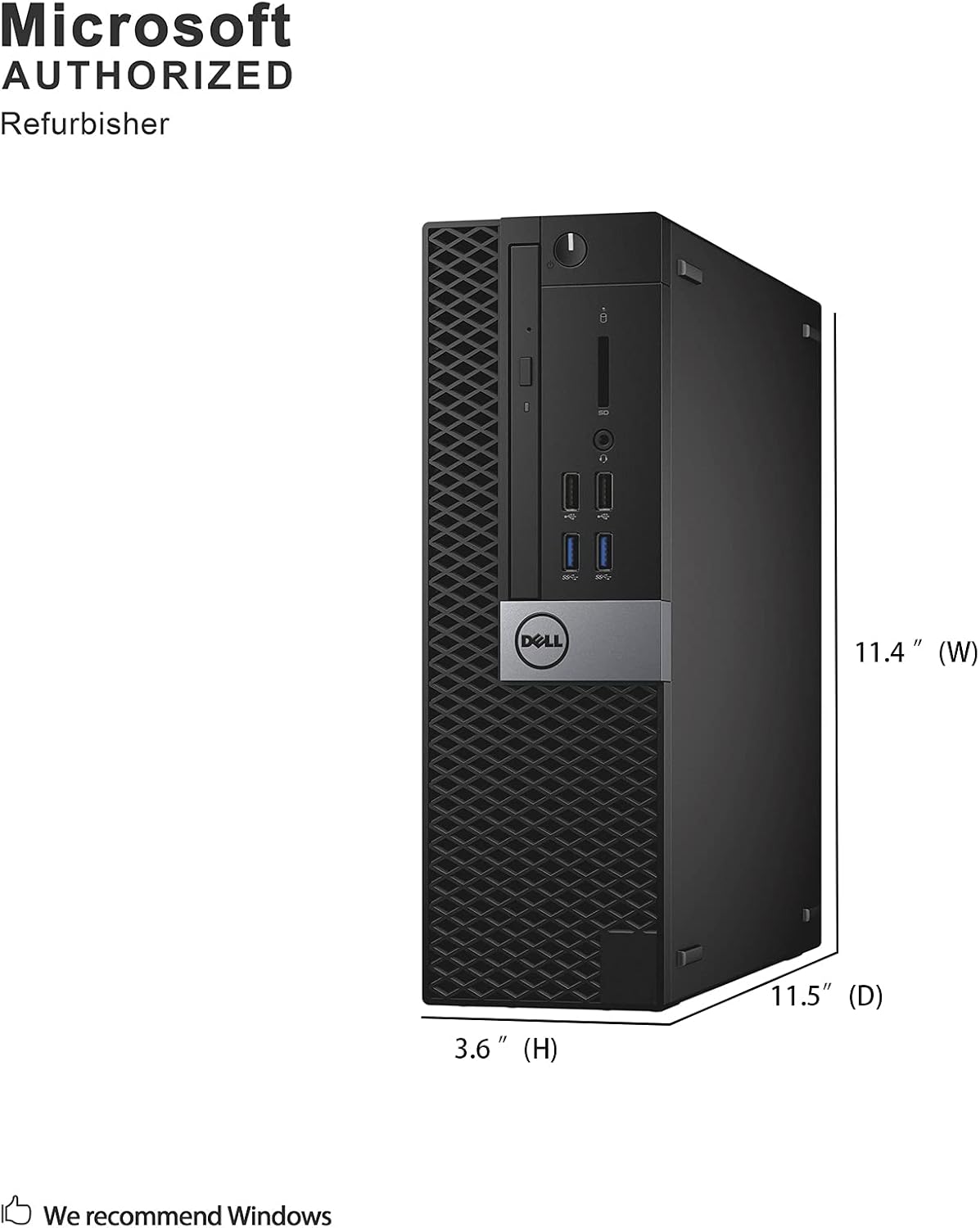 Dell OptiPlex 7040 Small Form Factor PC, Intel Quad Core i7-6700 up to 4.0GHz, 16G DDR4, 512G SSD, Windows 11 Pro (Renewed)