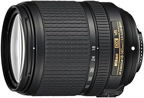 Nikon AF-S DX NIKKOR 18-140mm f/3.5-5.6G ED Vibration Reduction Zoom Lens with Auto Focus for Nikon DSLR Cameras (Renewed)