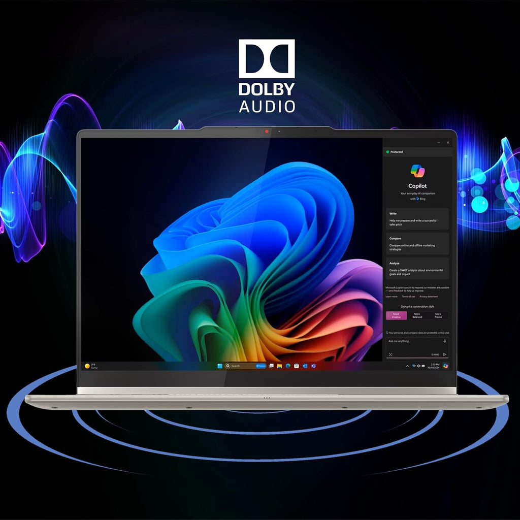 Lenovo Yoga 7 2-in-1 Laptop 14" WUXGA OLED Touch (100% DCI-P3, 600nits HDR) AMD 6-core Ryzen AI 5 340 (Up to 50 Tops) 16GB RAM 512GB SSD Pen for Designer Business Work Win11Pro ICP Hub