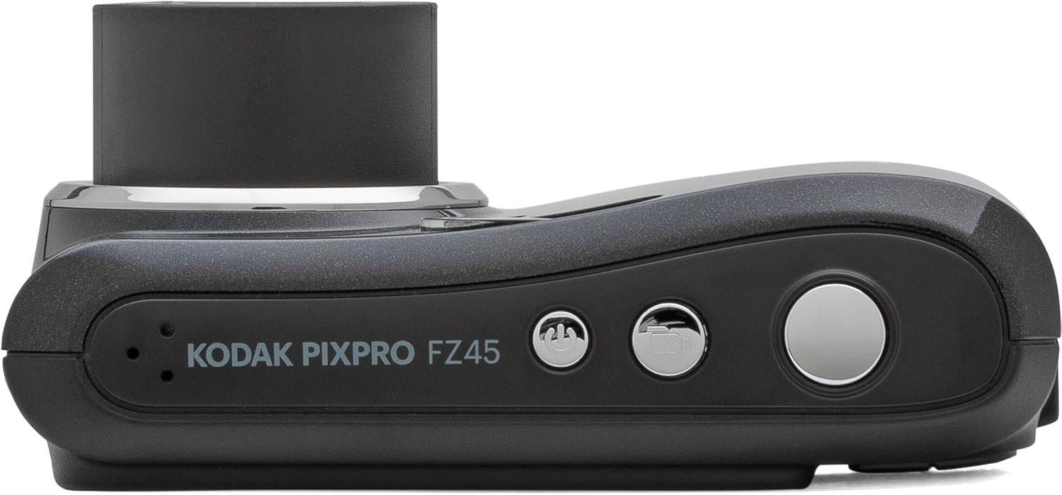 Kodak PIXPRO FZ45 16MP Digital Camera 4X Optical Zoom 27mm Wide Angle 1080P Full HD Video 2.7" LCD Camera (Black) + 64GB Card and Reader + Case + Memory Wallet + Tripod + Cleaning Bundle