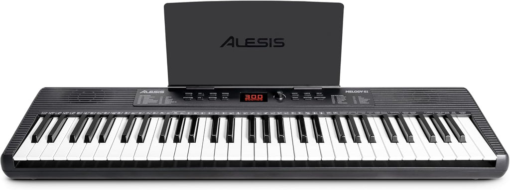 Alesis Melody 61 MK4 Keyboard Piano for Beginners with 61 Keys, Speakers, Stand, Bench, Headphones, Tablet/Sheet Music Stand, 300 Sounds and Music Lessons