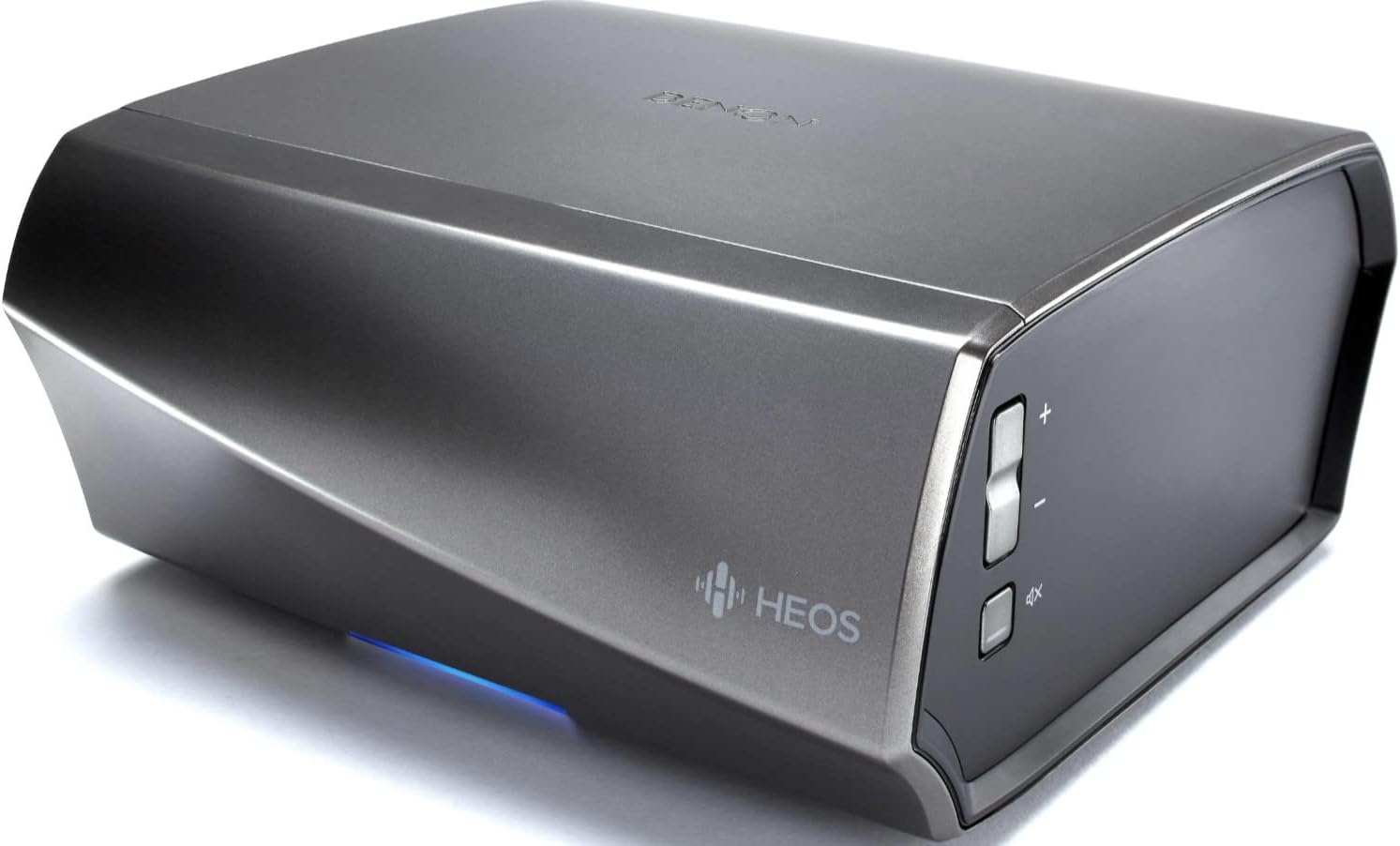Denon HEOS Link Wireless Pre-Amplifier For Multi-Room Audio - Series 2 (New Version), Amazon Alexa Compatibility, Powered Subwoofer Connection, Black with Silver, 2.91 x 6.14 x 5.83