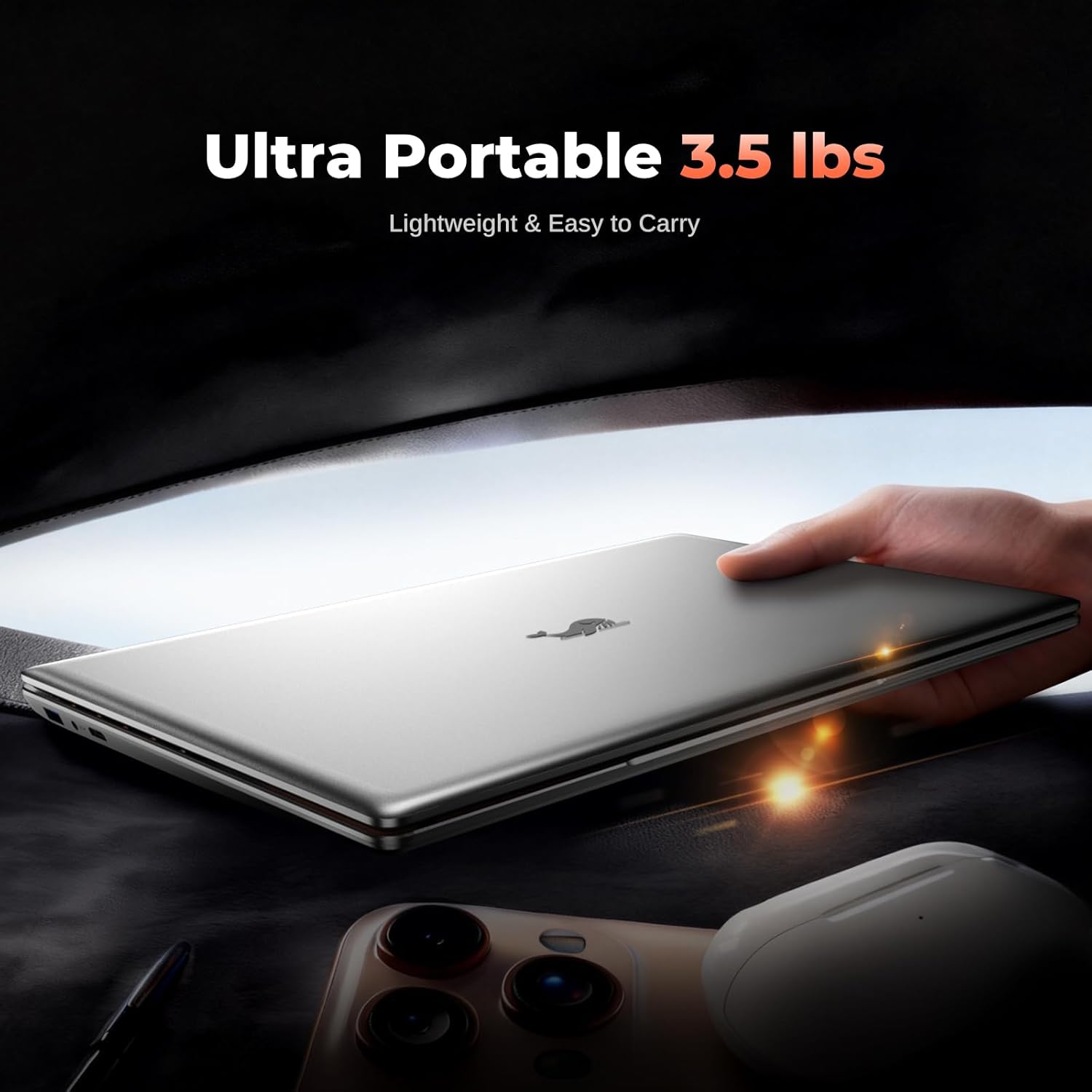 2026 Windows 11 Pro Traditional Laptop Computer, 16GB RAM 256GB SSD for Business Office Student School College, 15.6" FHD IPS Display, Lightweight Portable with Office 365, 4H Battery, 3.5 lbs