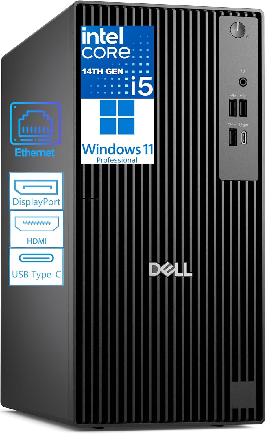 Dell Business Tower Desktop Computer, Next Gen OptiPlex, 14th Gen Intel i5-14500 vPro (14-Core, 5.0GHz), 16GB DDR5, 1TB PCIe SSD, Windows 11 Pro