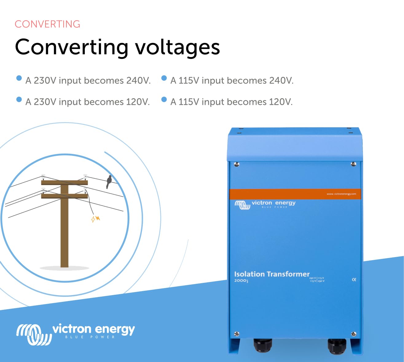 Victron Energy Isolation Transformer 2000W 115/230V
