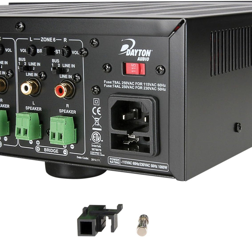 Dayton Audio MA1240a Multi-Zone 12 Channel Amplifier