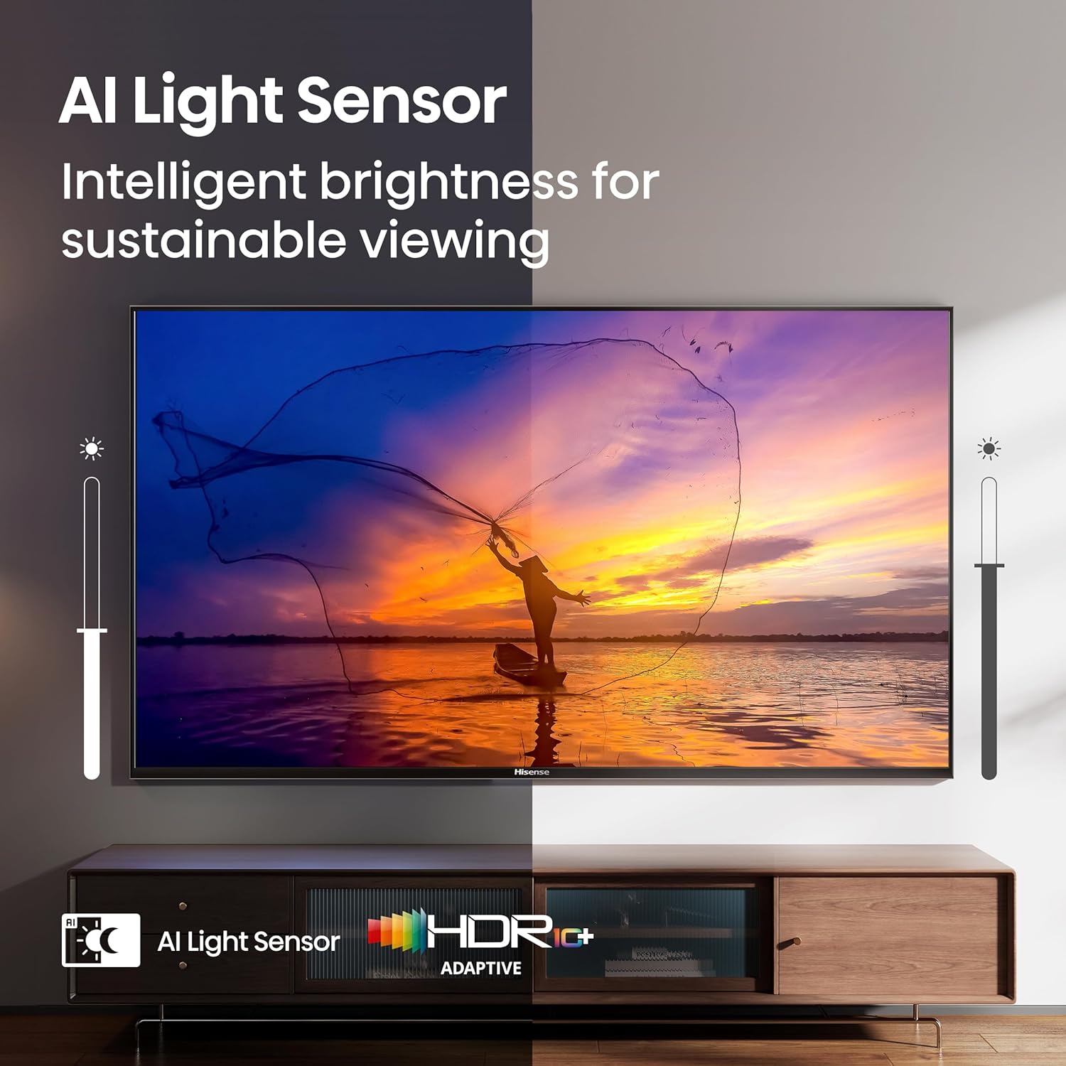 Hisense 65" E6 Cinema Series Hi-QLED 4K UHD Smart Fire TV (65E6QF, 2025 Model) -AI Light Sensor, Dolby Vision · Atmos, Voice Remote with Alexa, Motion Rate 120, HDR 10+ Adaptive, Game Mode Plus