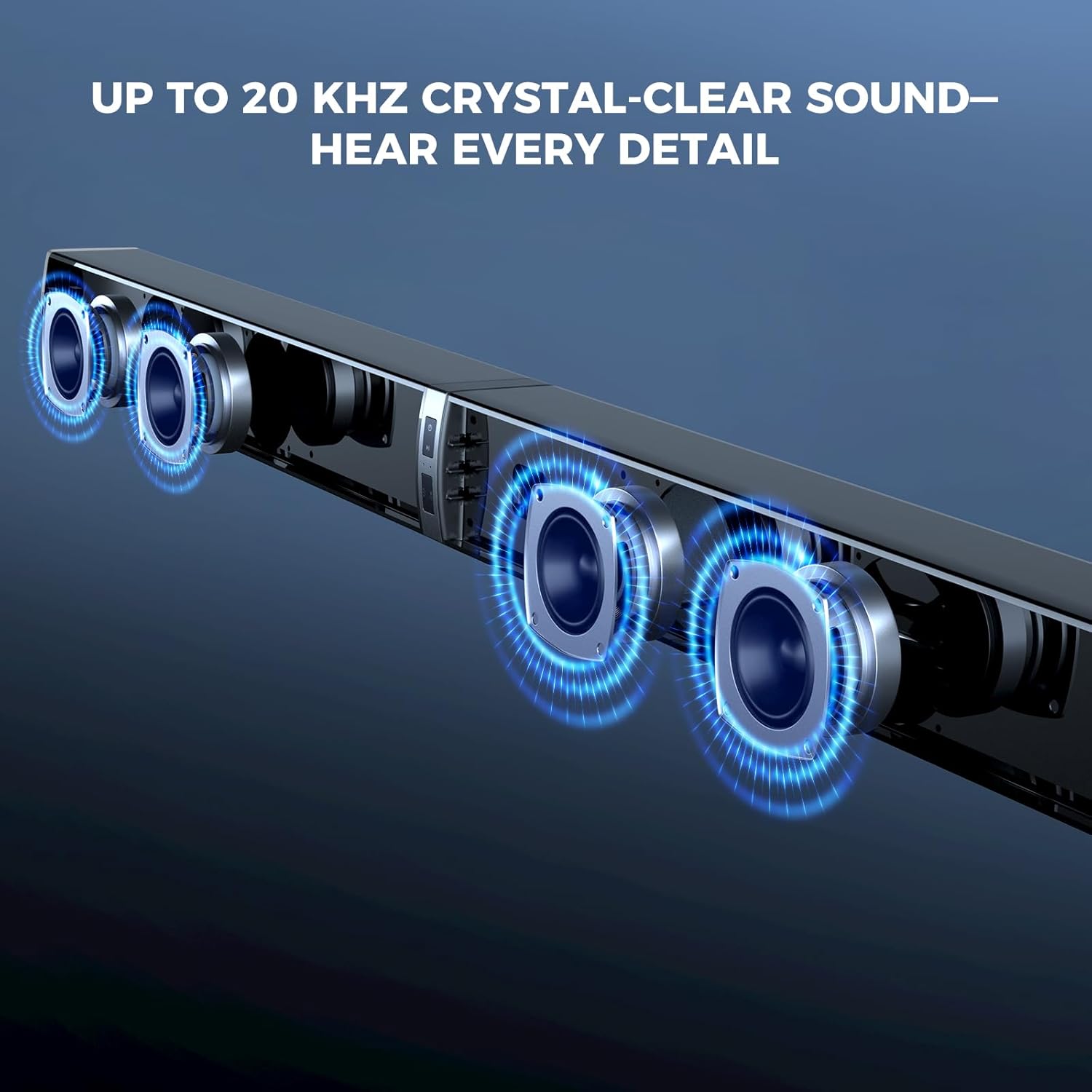 MZEIBO Sound Bar with Subwoofer, 120W Soundbar for Smart TV Bluetooth 5.0 Home Theater, Deep Bass Audio System with BT/ARC/Optical/AUX Connection for TV PC (31 Inch)