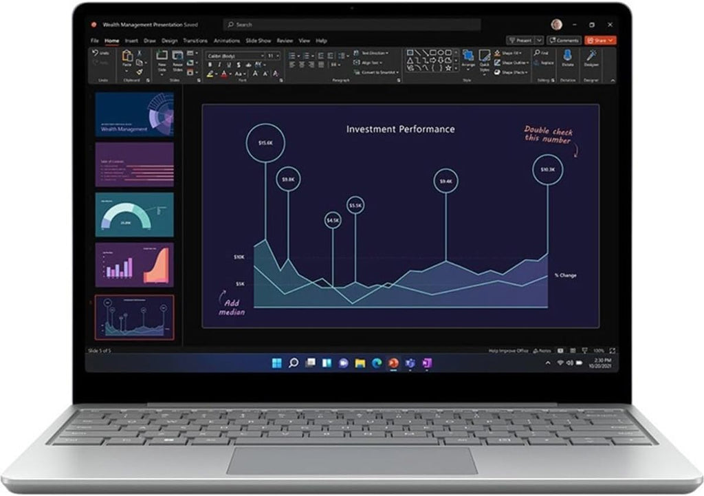 Microsoft Surface Laptop Go 2 12.4" Touchscreen, Intel Core i5-1135G7 2.4GHz, 16GB RAM, 256GB SSD, Windows 11 Home, Platinum (Renewed)