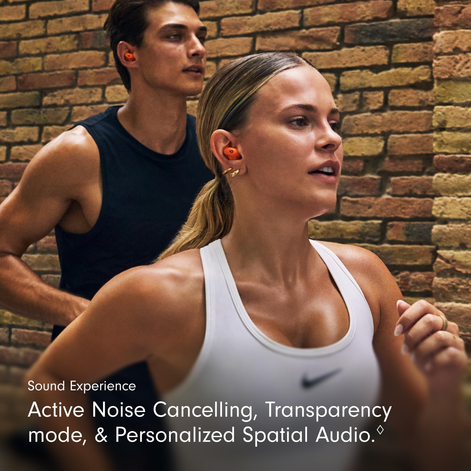 Beats Powerbeats Fit - Wireless Noise Cancelling Workout Earbuds with Secure-Fit Wingtips, Up to 30-Hour Battery Life, Sweat & Water Resistant, Apple & Android Compatible - Spark Orange