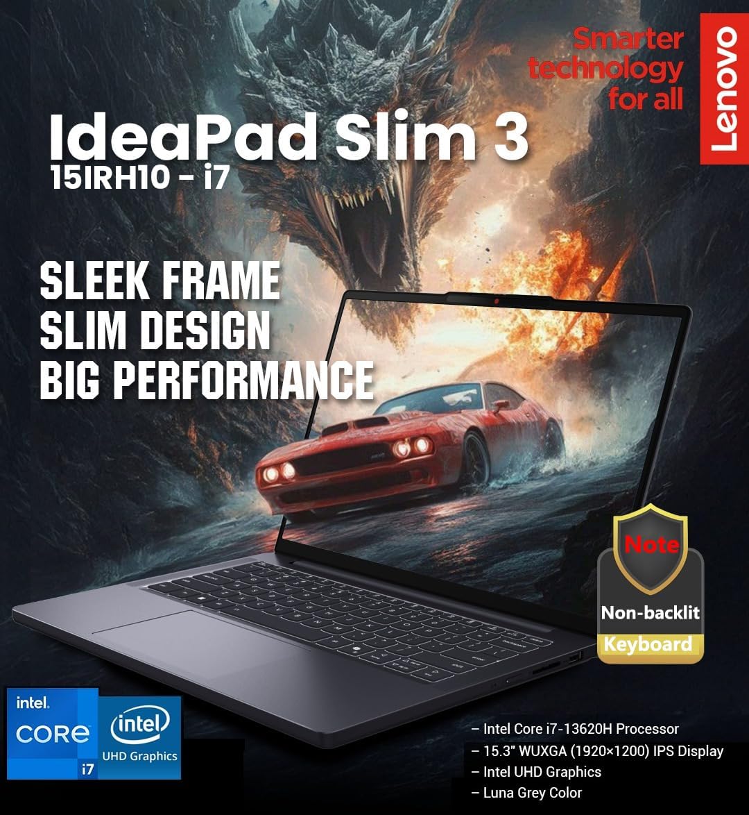 Lenovo 2026 Premium Laptop, Intel Core i7-13620H (Beat i7-1355U), 16GB DDR5, 1TB SSD, 15" FHD+ Copilot AI PC, Windows 11 – for Power Business Multitasker