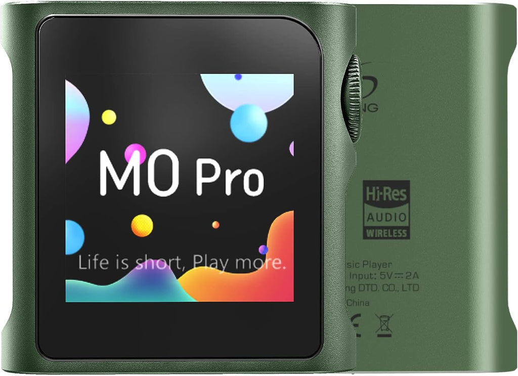 SHANLING M0 Pro MP3 Player with Bluetooth .Hi-Res Portable Music Player .Digital Audio Player 1.54” HD Touch Screen up to 10 Hour Battery Bluetooth and USB Type-C dongle 3.5mm Jacks