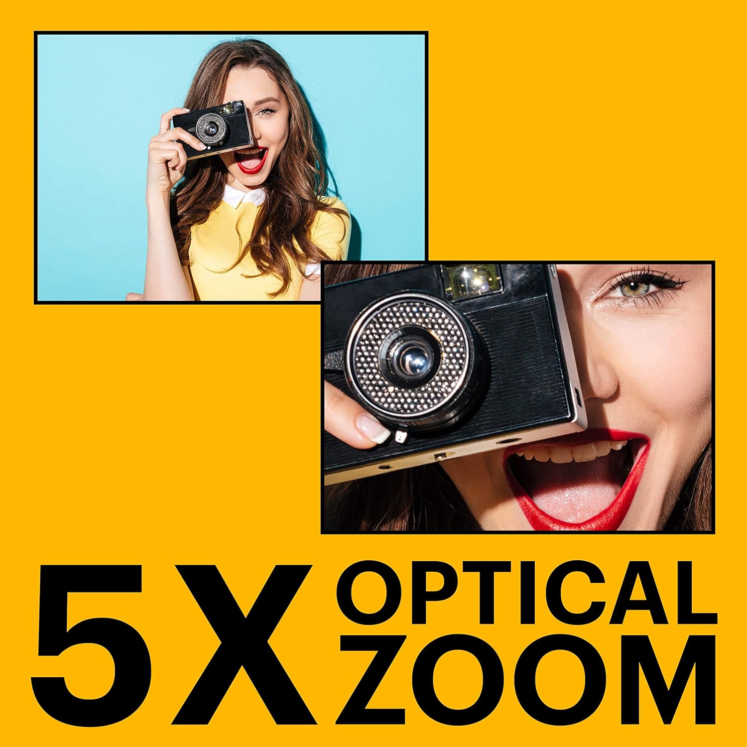 Kodak PIXPRO Friendly Zoom FZ53-BK 16MP Digital Camera with 5X Optical Zoom and 2.7" LCD Screen (Black)