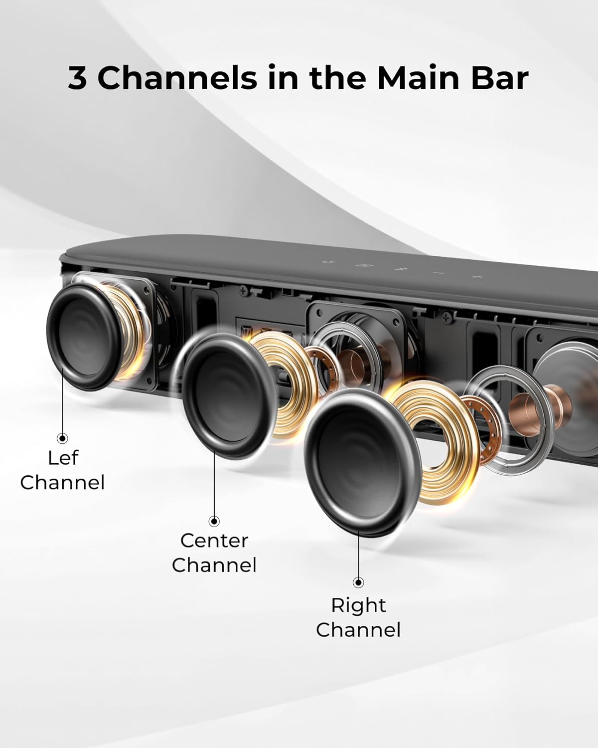 ULTIMEA 7.1ch Surround Sound Bar for Smart TV, with 4 Surround Speakers, Peak Power 330W, Surround Sound System Soundbar with Subwoofer, HDMI ARC, Bluetooth 6.0, Optical, Aux, Aura A40 Pro, 2026 Model