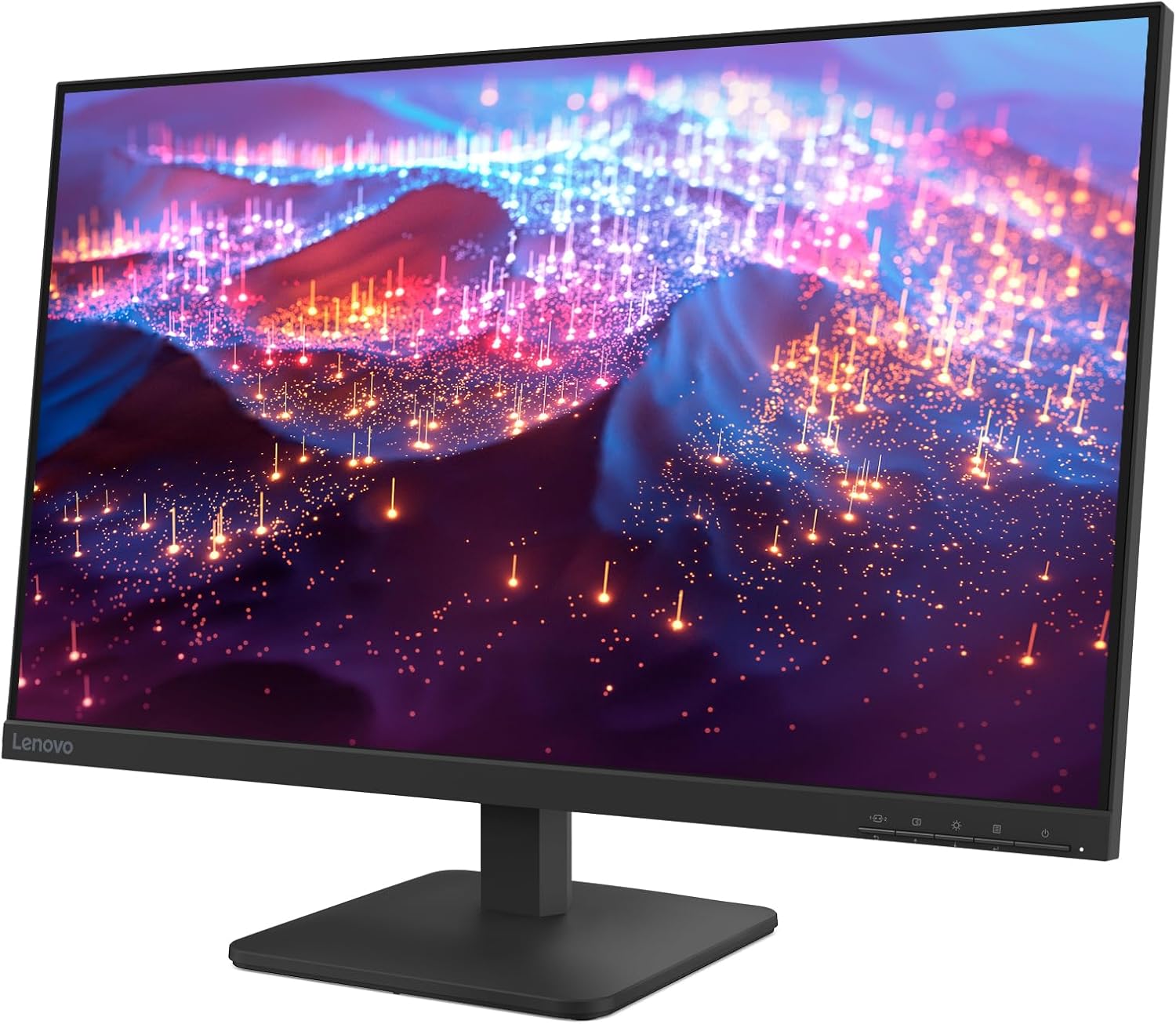 Lenovo L27-4e Monitor - 27" Flat IPS FullHD Display - 100Hz Refresh Rate - 4ms Response Time - HDMI 1.4 - VGA - Tilt Stand - Raven Black