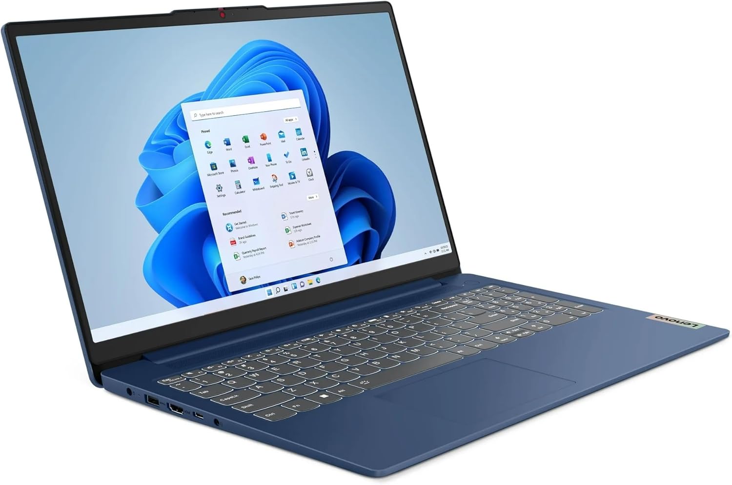 Lenovo Idea Pad 3 Touch Laptop in Blue AMD Ryzen 7 8-core up to 4.6Ghz 15.6in FHD 16GB RAM 512GB SSD Win 11 (15A - Renewed)