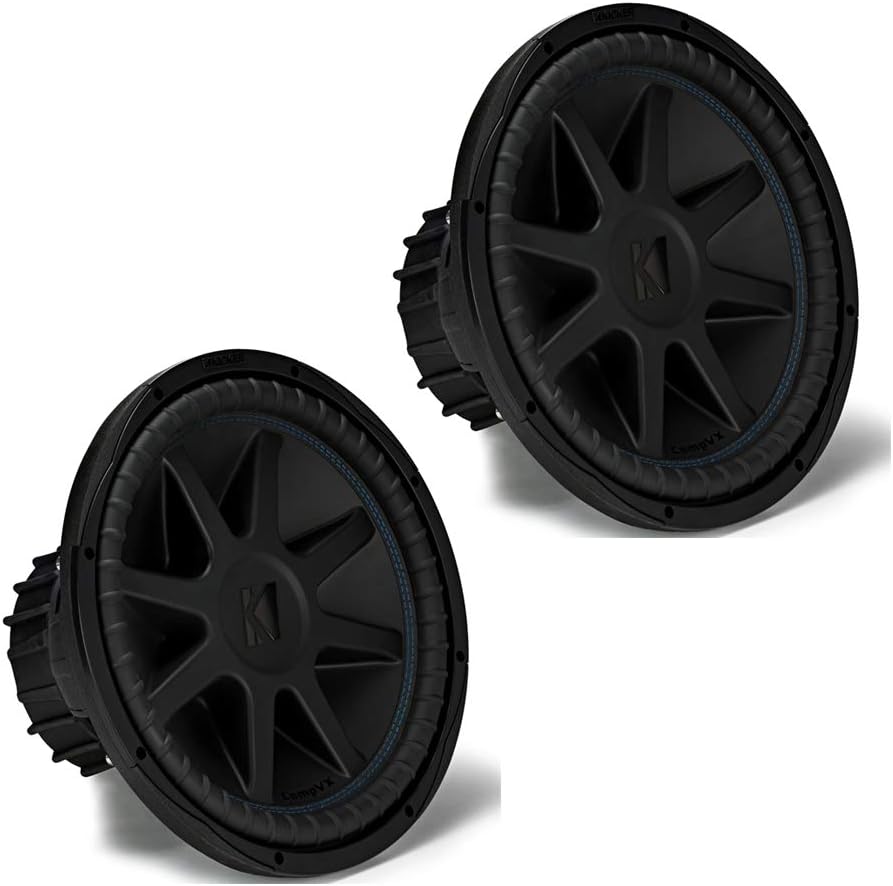 KICKER (2 44CVX154 Comp VX CVX 15" 4000w Car Subwoofers Subs CVX15-4 44CVX15-4