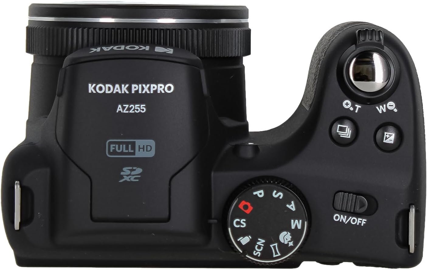 Kodak Pixpro AZ255 Digital Camera in Black (AZ255BK) Bundle Including: 128 GB Memory Card, Rechargeable Batteries, Case, Flexible Tripod, Neck Strap, Lens Caps, Full Cleaning Kit, More Accessories
