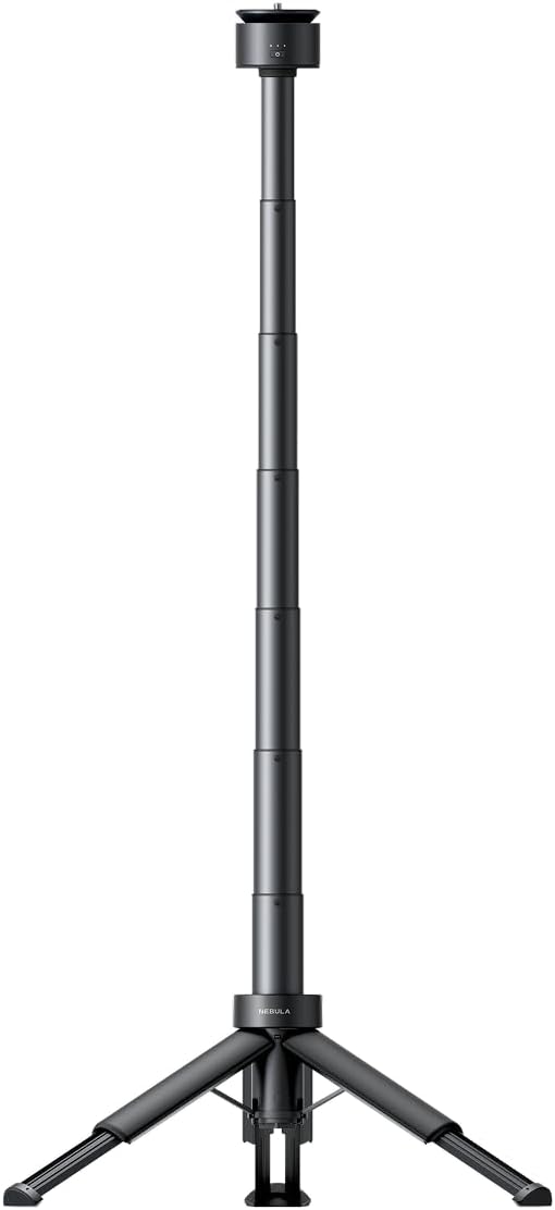 NEBULA Capsule Power Bank Tripod, Up to 2H Built-in Battery, Adjustable Height from 215mm to 840mm, 0-90 Degree Adjustable Viewing Angle, 3s Easy Setup, for The Capsule Series (Only Tripod)