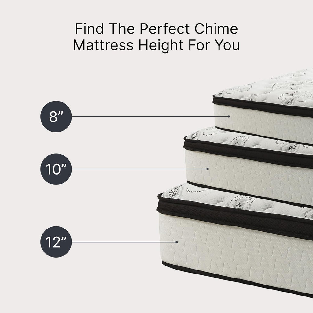 Signature Design by Ashley Chime 12 Memory Foam Mattress, Medium Firm Contouring Support, Thick Memory Foam for Pressure Relief, Mattress in a Box, Queen Size