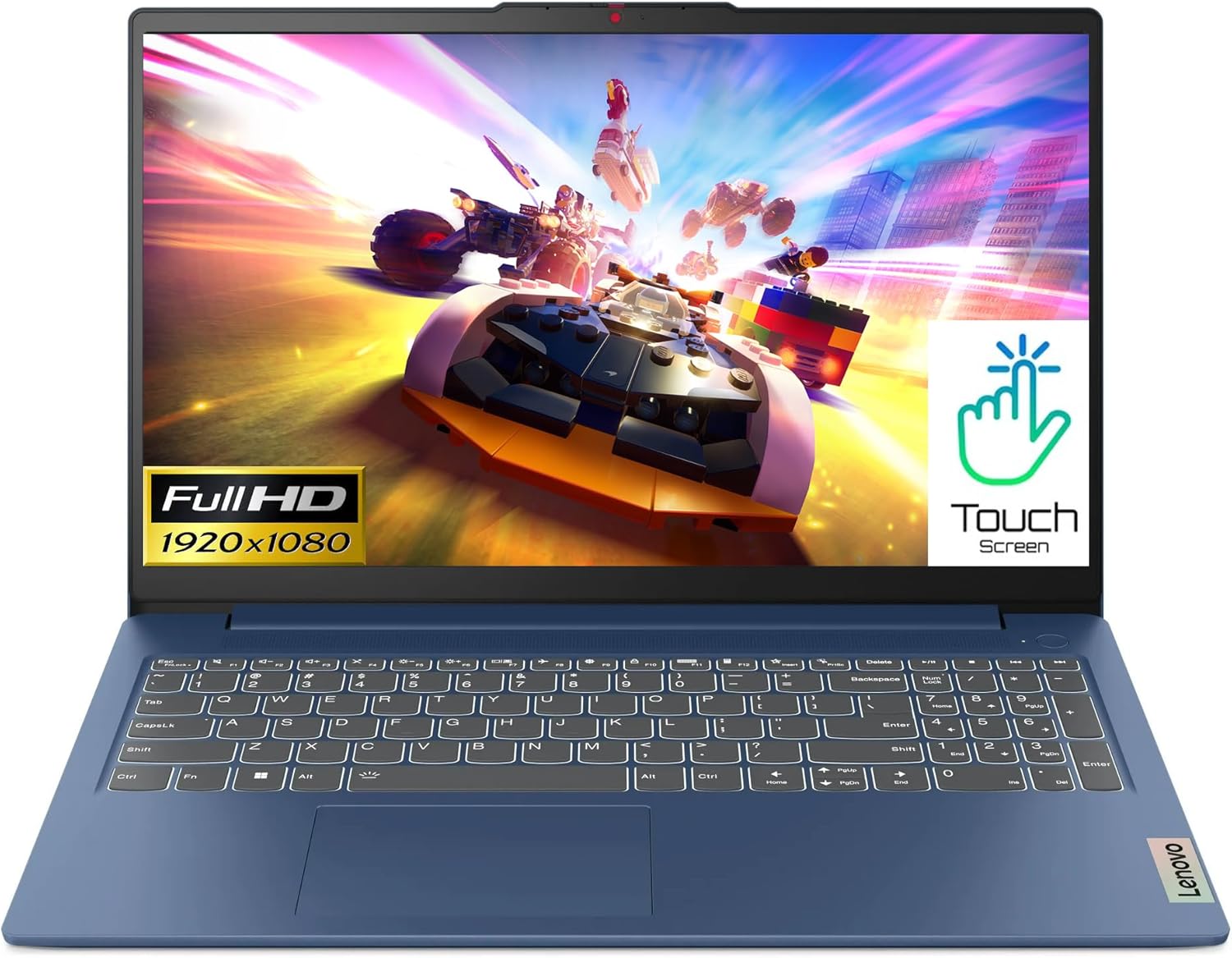 Lenovo Idea Pad 3 Touch Laptop in Blue AMD Ryzen 7 8-core up to 4.6Ghz 15.6in FHD 16GB RAM 512GB SSD Win 11 (15A - Renewed)