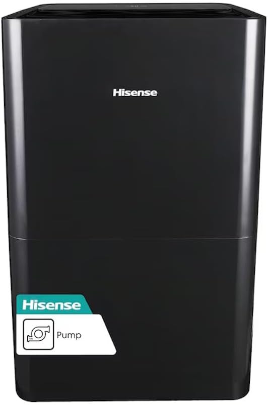Hisense 50-Pint 3-Speed Built-in Pump Dehumidifier, 3 Modes (Auto, Continuous, Manual), LED display, Noise level 48 dB, up to 4500 sq ft, 115v – DH7021KP1G (Renewed)