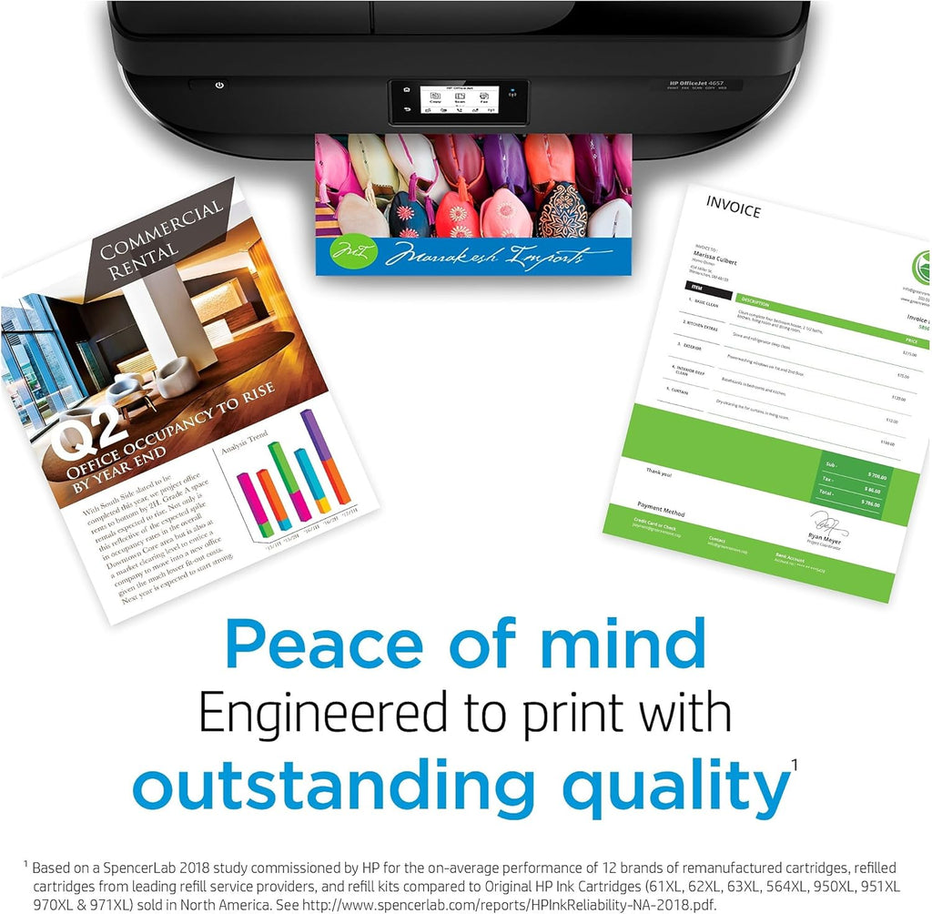 HP Original 910 Cyan, Magenta, Yellow / 910XL Black Ink Cartridges (4-Pack) | Works OfficeJet 8010, 8020 Series OfficeJet Pro 8020, 8030 Series | Eligible for Instant Ink | 3JB41AN