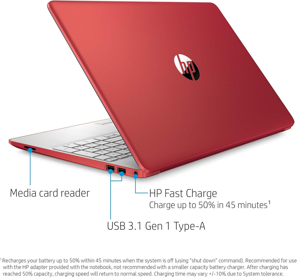 HP Pavilion Intel Pentium Silver N5000 4GB 128GB SSD Windows 10 Laptop Red