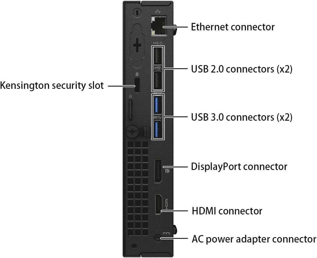 Dell Optiplex 3040 Micro Mini Desktop Computer PC, 6th Gen Core 3.20 GHz, 8GB RAM, 256GB SSD, WiFi, Bluetooth, Keyboard & Mouse, Windows 11 Pro (Renewed)