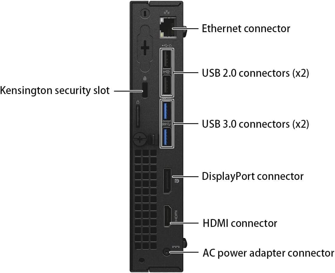 Dell Optiplex 3040 Micro Mini Desktop Computer PC, 6th Gen Core 3.20 GHz, 8GB RAM, 256GB SSD, WiFi, Bluetooth, Keyboard & Mouse, Windows 11 Pro (Renewed)